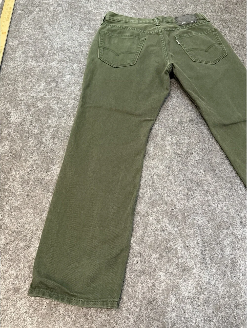Levi’s 541 Athletic Fit Jeans Men’s 30x30 Olive Green Denim Five Pocket
